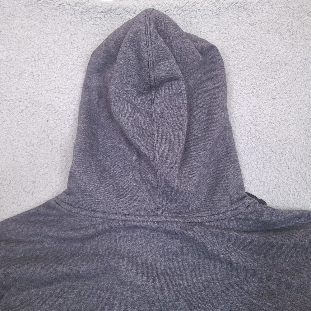 The North Face‎ Hoodie Mens Large Gray Game On Print Pullover Sweatshirt